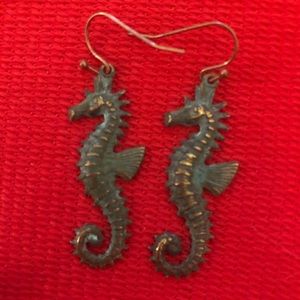 Seahorse themed earrings